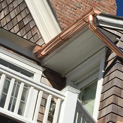 copper gutter installation East Northport ny